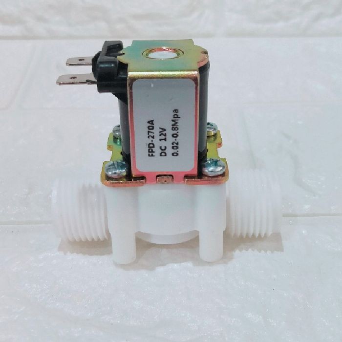 Jual solenoid 12V 1/2 inch kran elektronik dispenser kran air tandon