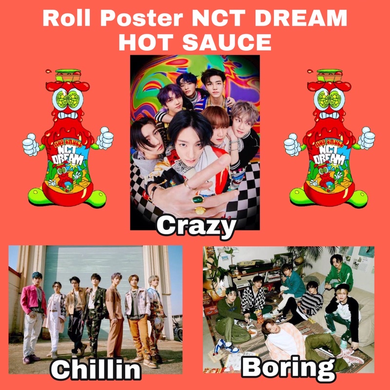 Jual POSTER OFFICIAL NCT DREAM HOT SAUCE | Shopee Indonesia