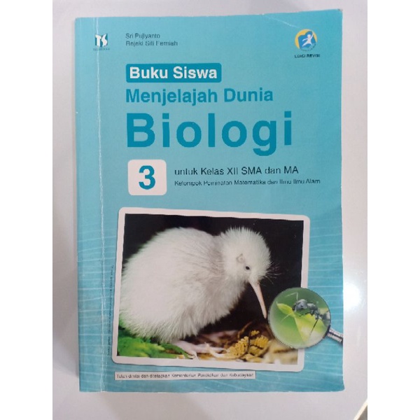 Jual Buku biologi kelas XII 12 / menjelajah dunia biologi/ buku biologi ...