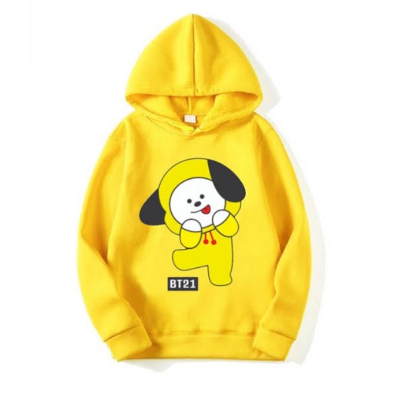 Jaket Hoodie anak BTS BT21 Chimmy /Jaket Anak usia -11 tahun/COD BAYAR DI  TEMPAT
