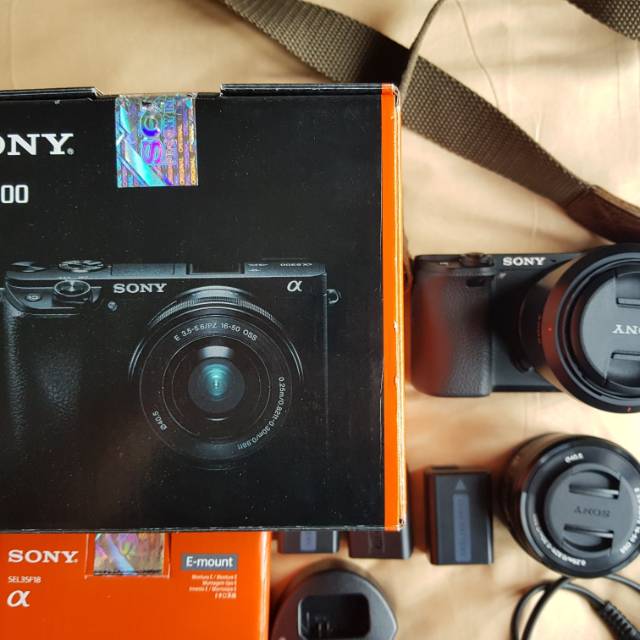 Jual Sony A6300 Kit plus Lensa 35mm prime | Shopee Indonesia