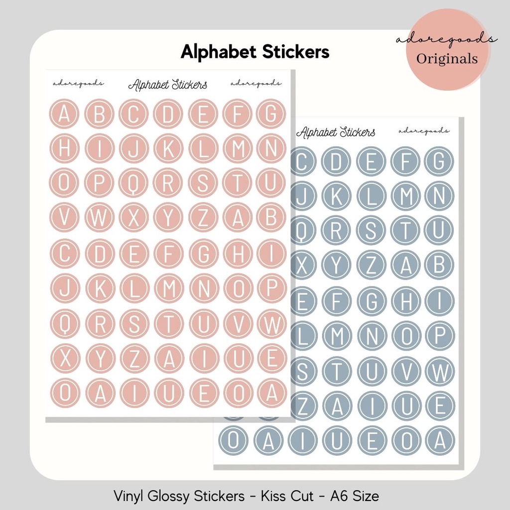 Jual Sticker Journal Bujo Alphabet Alfabet | Shopee Indonesia