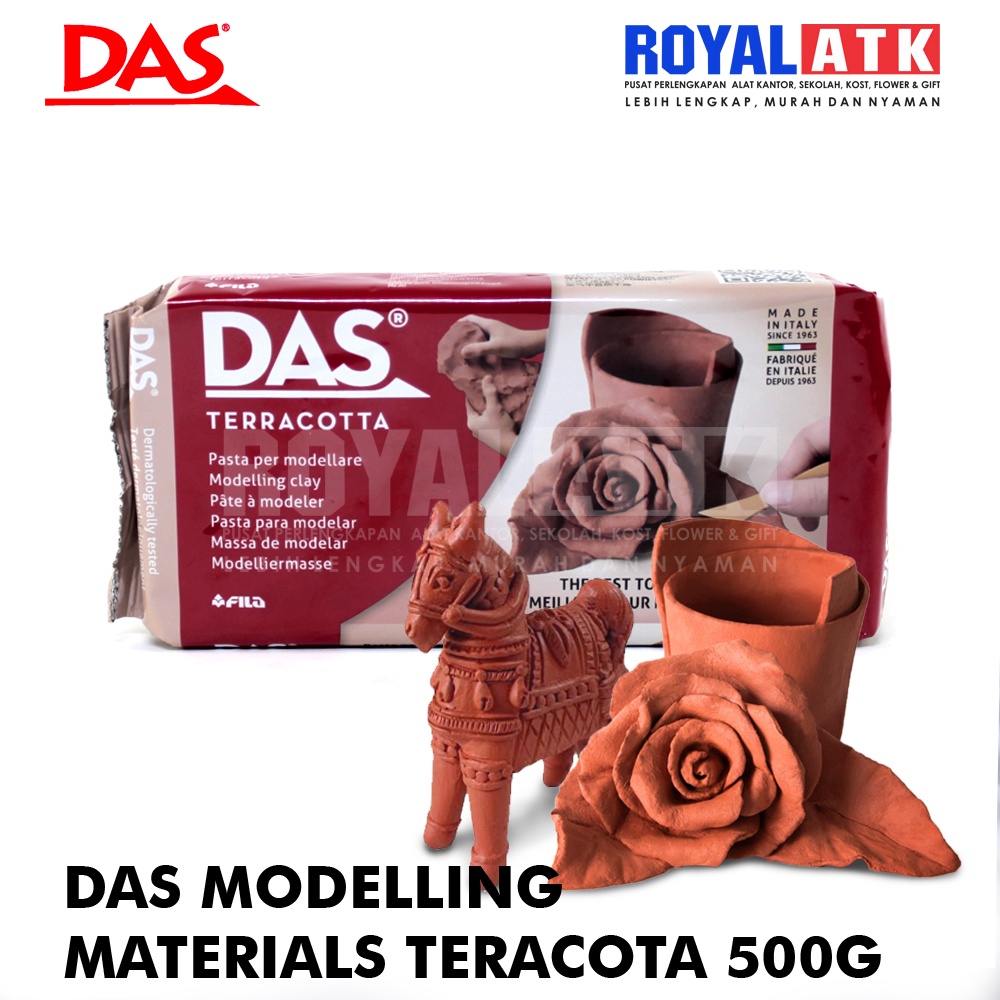 DAS Italy WHITE Modeling CLAY Air Hardening 500gr 1.1lb Supple Dermato  tested