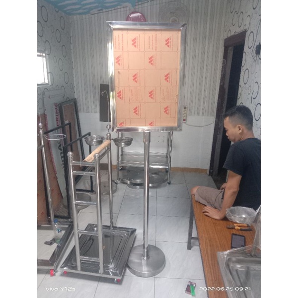 Jual STANDING BANNER/ tiang promosi DISPLAY A1 SS TIANG FORTABLE ...