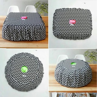 Jual Cover Tudung Saji Bulat Atau Persegi Black Chevron Tutup Tudung