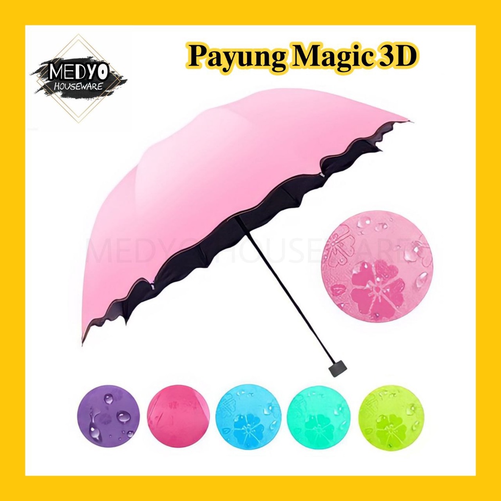 Jual Payung Lipat Magic Dimensi Payung D Anti Uv Lipat Muncul Motif