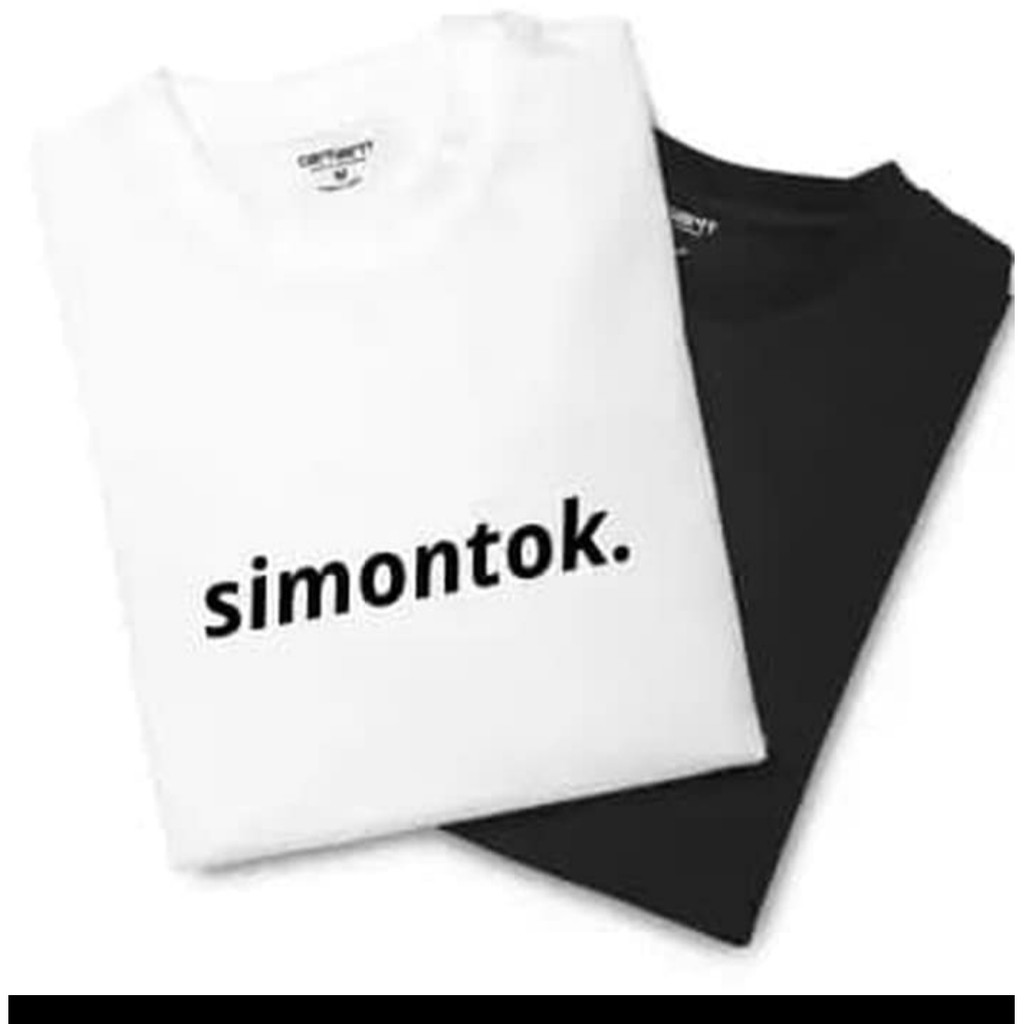 KAOS BAJU TSHIRT WANITA SIMONTOK // KAOS DISTRO // KAOS KATA // COD //  COMBED 30S READY S M L XL XXL