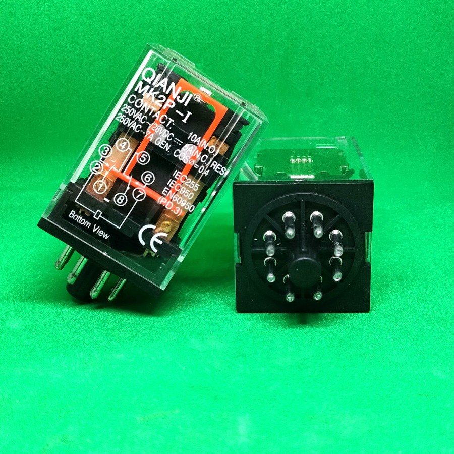 Jual RELAY RILAY MK2 MK2P MK2I 8 pin kaki coil 24v 24 v vac | Shopee ...