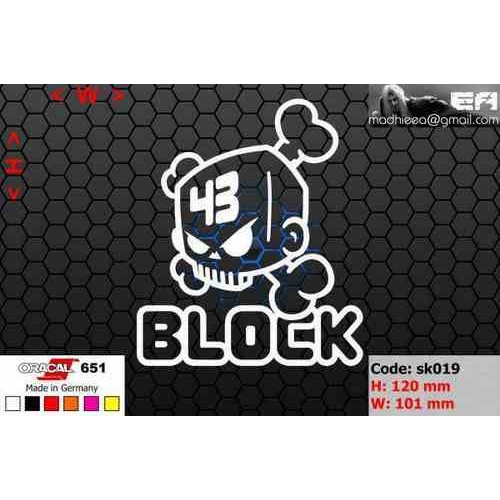 Jual ea cutting sticker / decal Code: sk019 ( skull / tengkorak ...