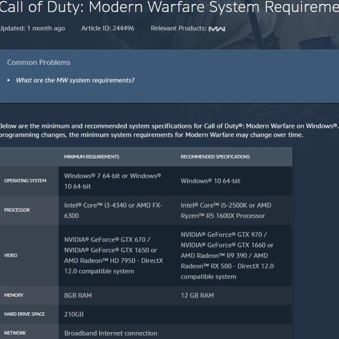 Jual Call of Duty Modern Warfare PC Key New Account Upgrade
