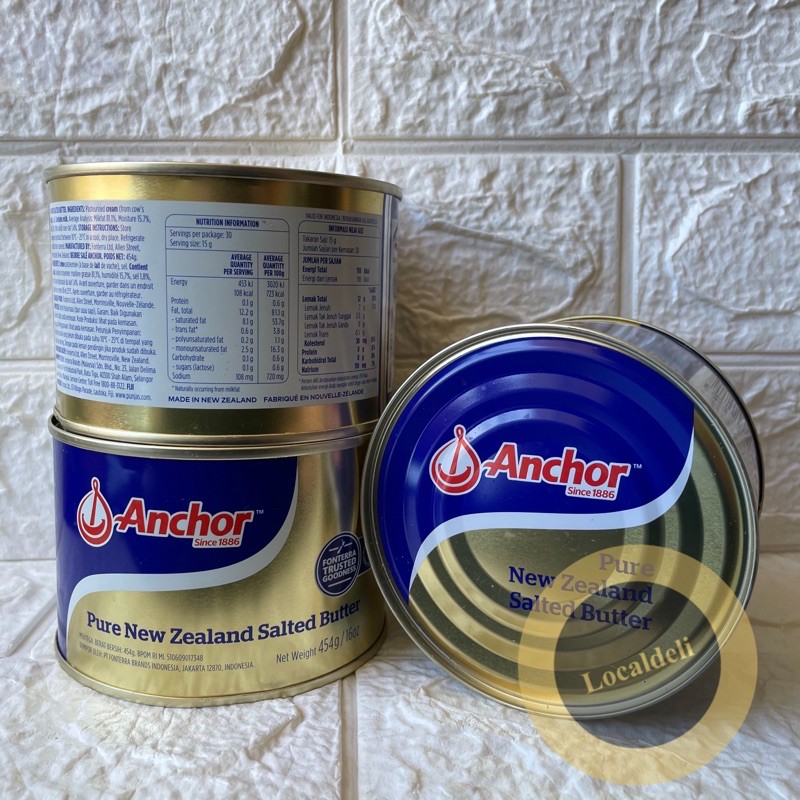 Jual Anchor Pure New Zealand Salted Butter Gram Shopee Indonesia