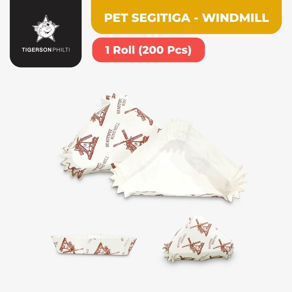Jual PET/Cup Roti/wadah roti/Kertas baking roti Segitiga | Shopee Indonesia
