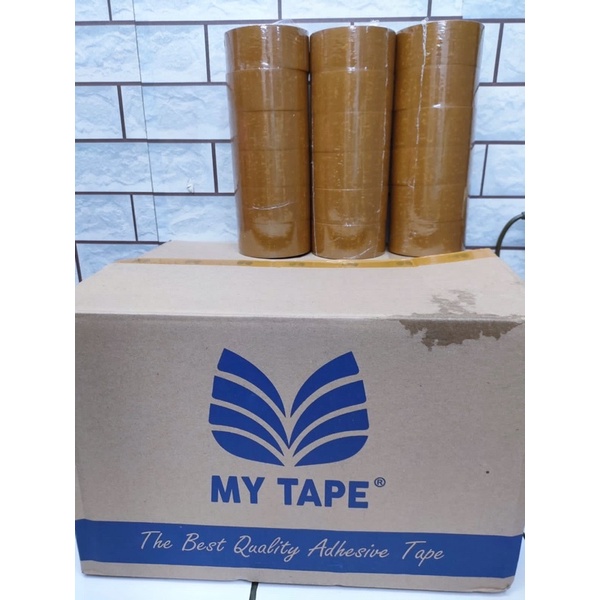 Jual Lakban merk My Tape coklat uk 45 x 100yard/ Lakban coklat my tape ...