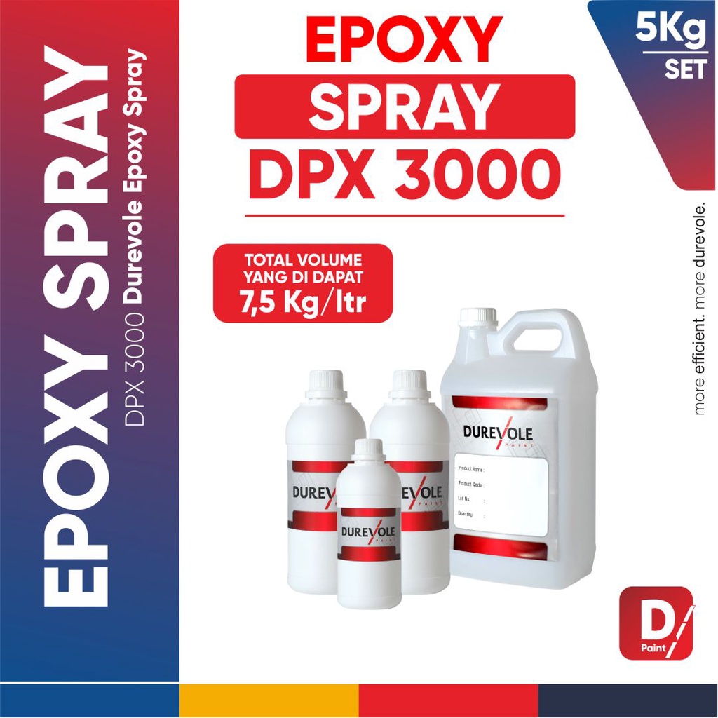 Jual DPX 3000 DUREVOLE EPOXY SPRAY (JERIGEN SET) Shopee Indonesia