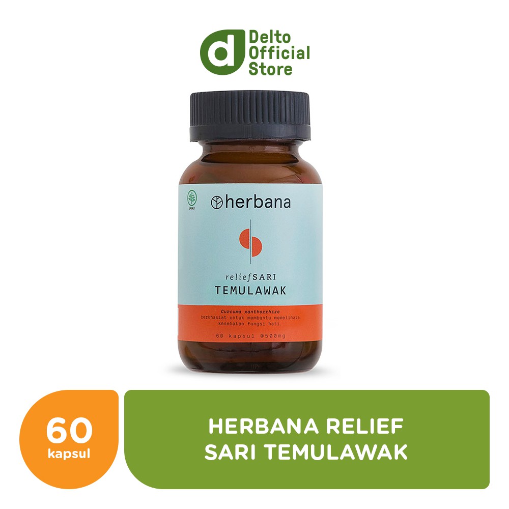 Jual Herbana Relief Sari Temulawak 60 Kapsul (ED 1 May 2023) Shopee Indonesia