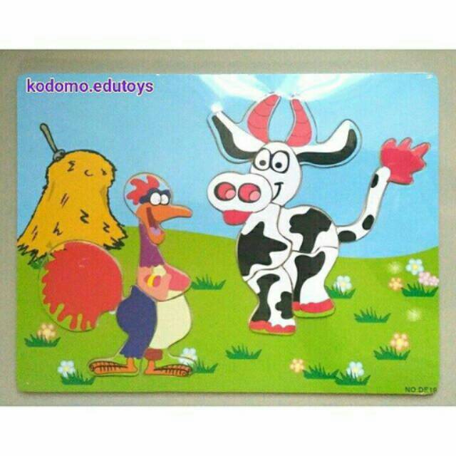 Jual Puzzle Kayu Ayam & Sapi | Shopee Indonesia