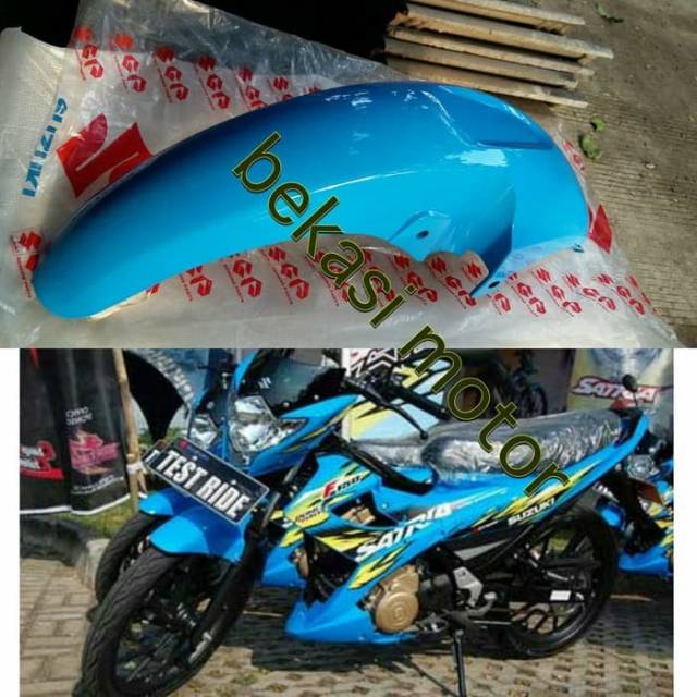 Jual Fender Slebor Spakbor Depan Suzuki Satria Fu Original Biru G Shopee Indonesia