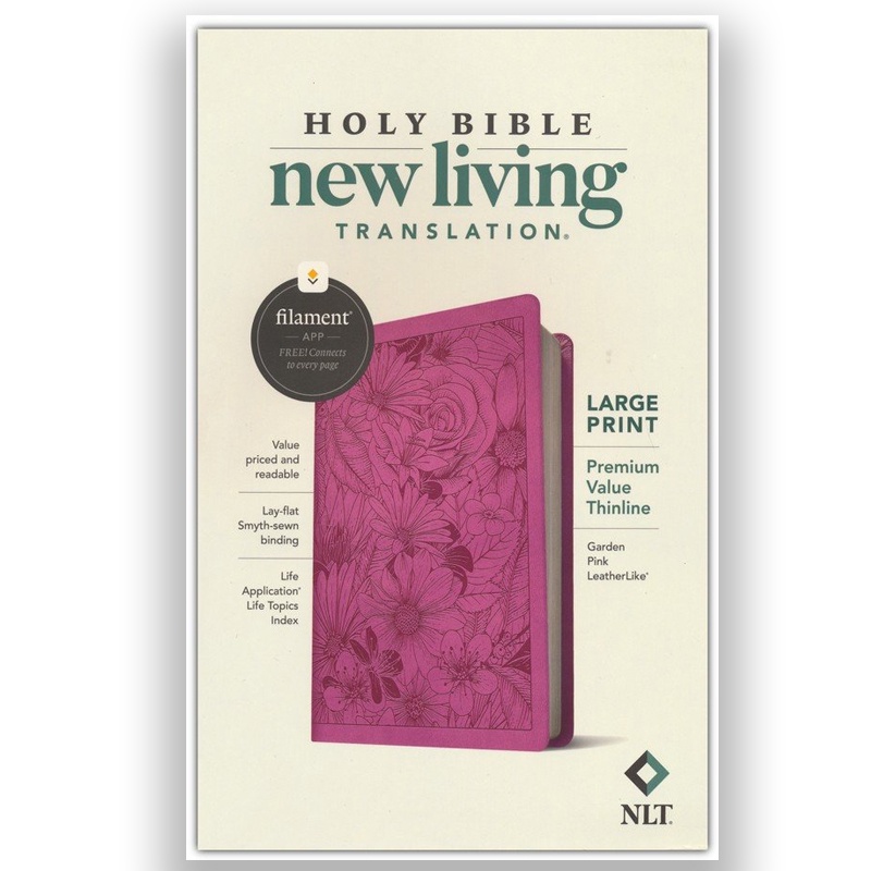 Jual NLT Large-Print Premium Value Thinline Bible, Filament Enabled ...