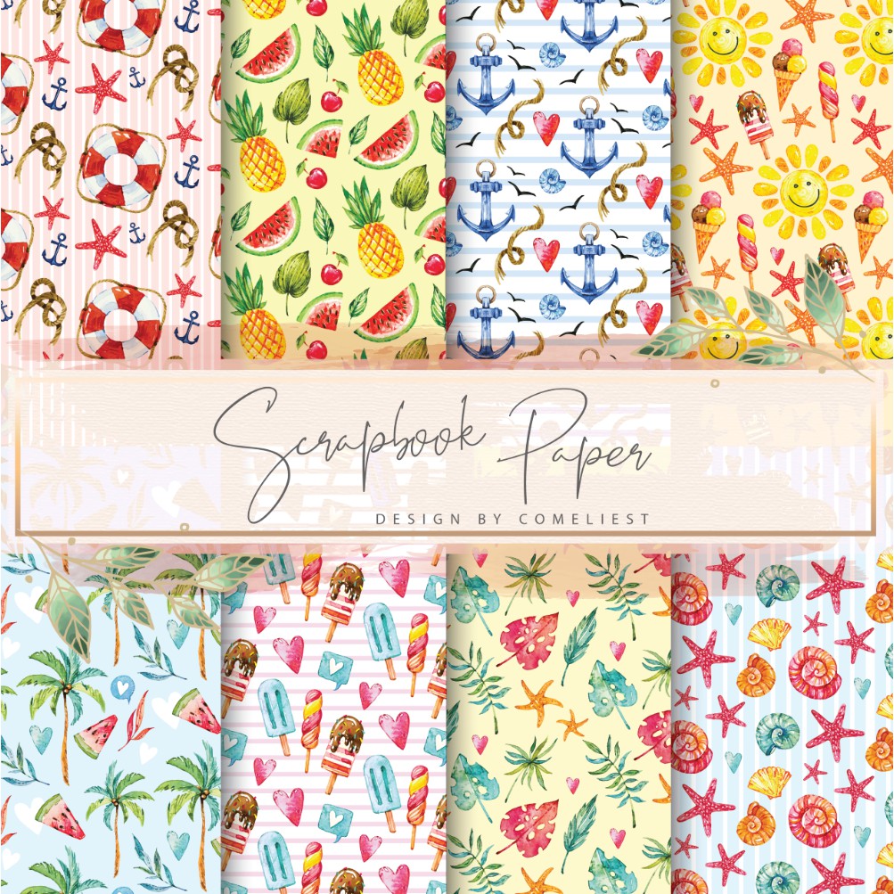 Jual KERTAS SCRAPBOOK MURAH/ SCRAPBOOK PAPER / CRAFT PAPER SATUAN ...