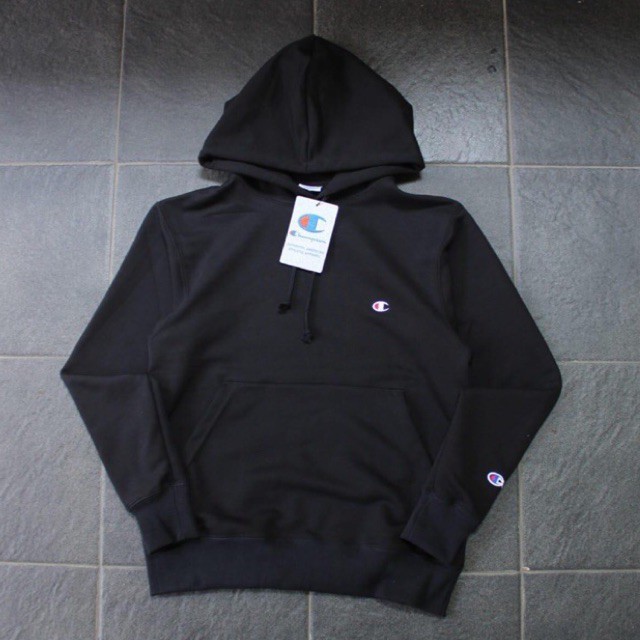 Hoodie Champion Original BLACK BASIC