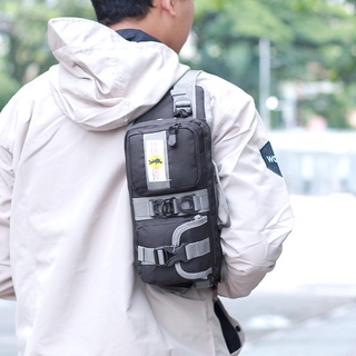 Tas Selempang Pria Distro Slingbag 2 Saku Slempang Sekolah Kuliah