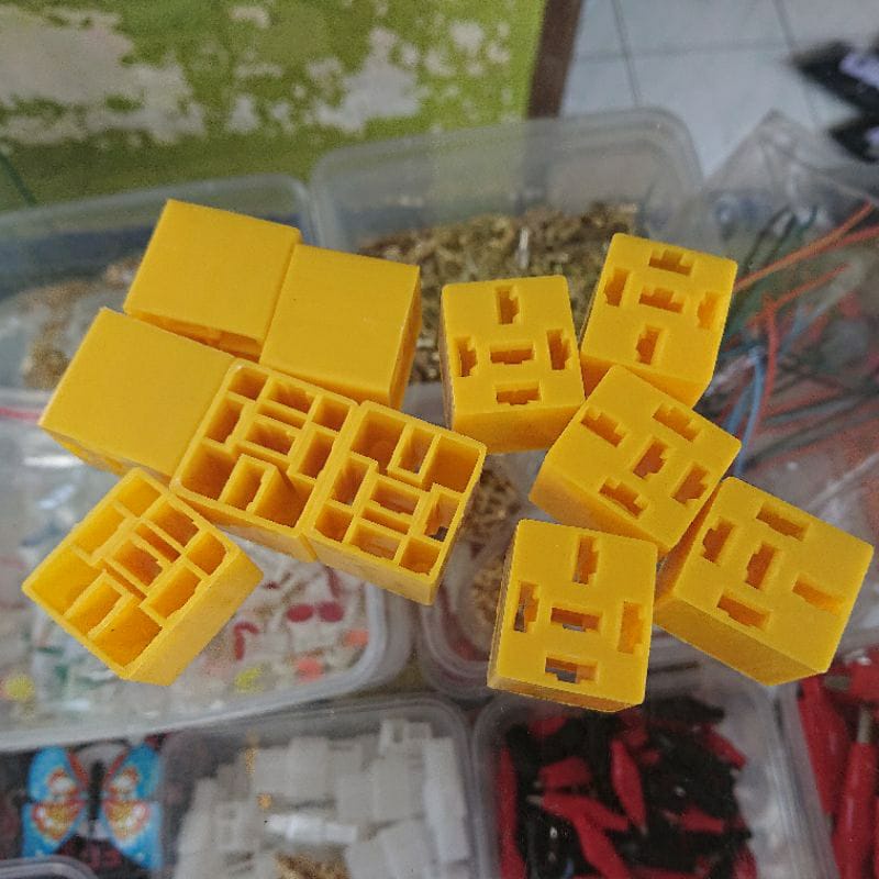 Jual SOCKET SOKET RUMAH RELAY KAKI 5 KAKI 4 TANPA SKUN DAN KABEL