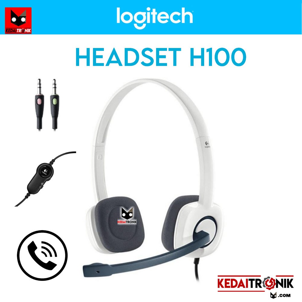 Jual Headset Logitech H150 Supra-aural Stereo With Mic Cloud White Blue ...