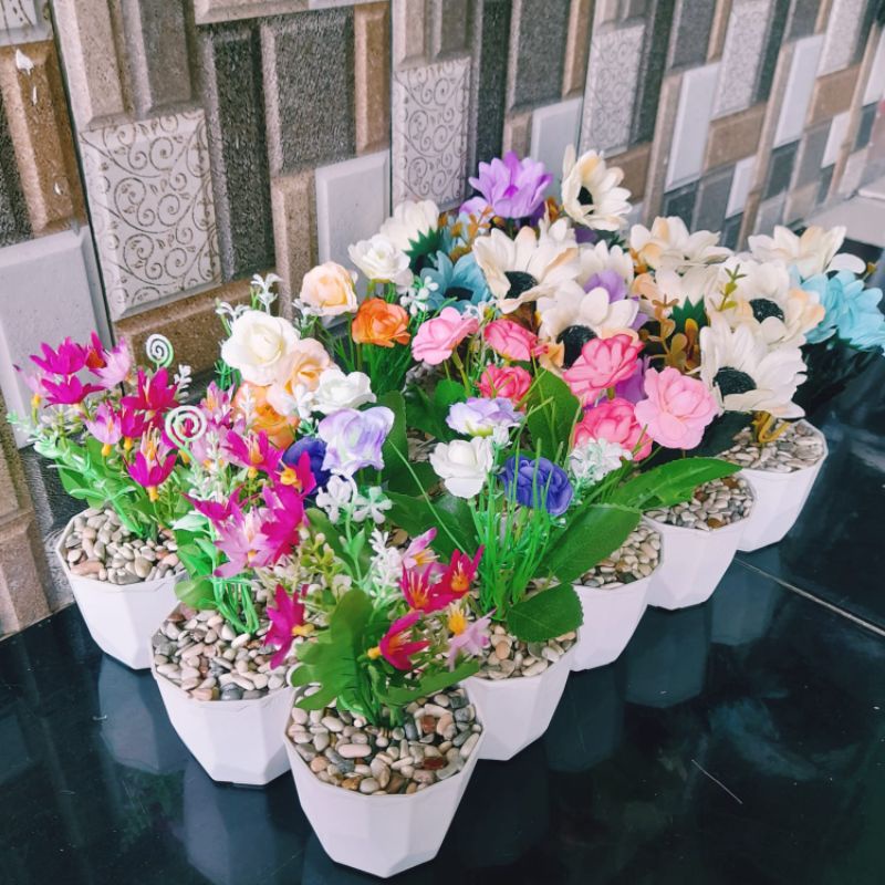 Jual Bunga Hias Artificial Bunga Pot Rangakaian Tanaman Hias Bunga ...