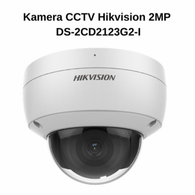 Jual IP Camera Hikvision Dome DS-2CD2123G2-I 2MP IPCAM | Shopee Indonesia