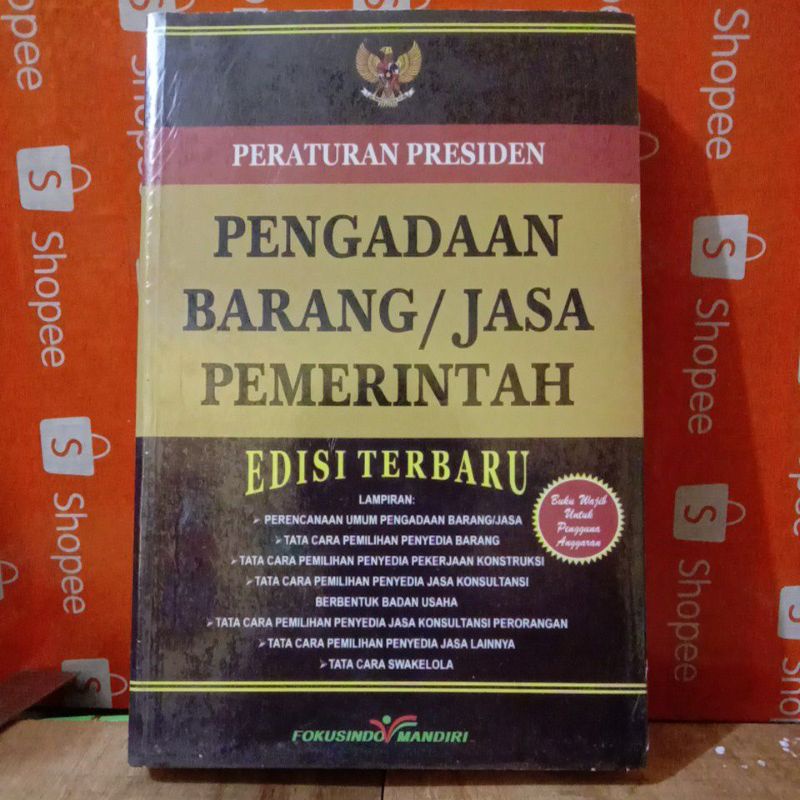 Jual PERATURAN PRESIDEN. PENGADAAN BARANG / PEMERINTAH ( EDISI TERBARU ...