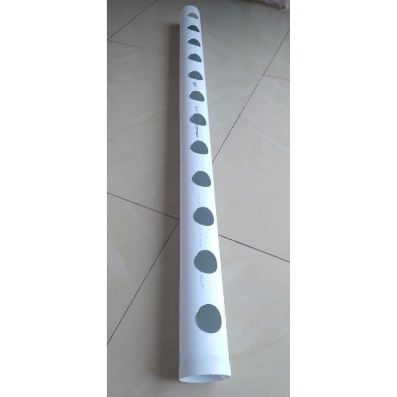 pipa hidroponik 2.5" 120cm 12 lubang promo murah