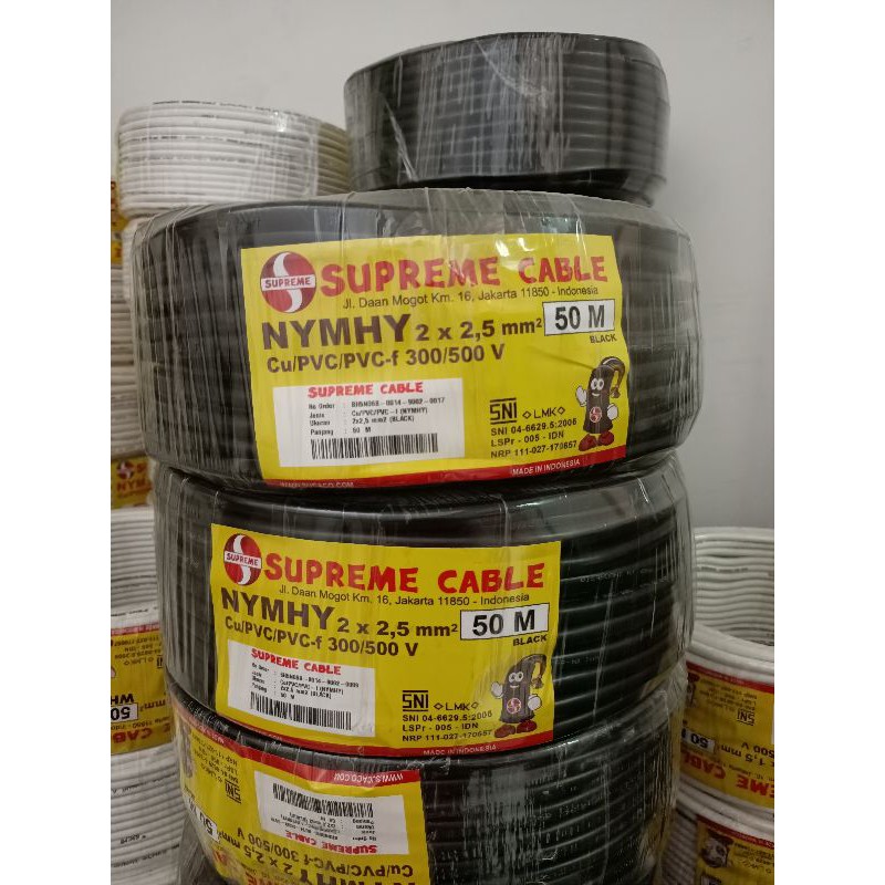 Jual Kabel Supreme Nyyhy 2x2 5 50meter Serabut Shopee Indonesia