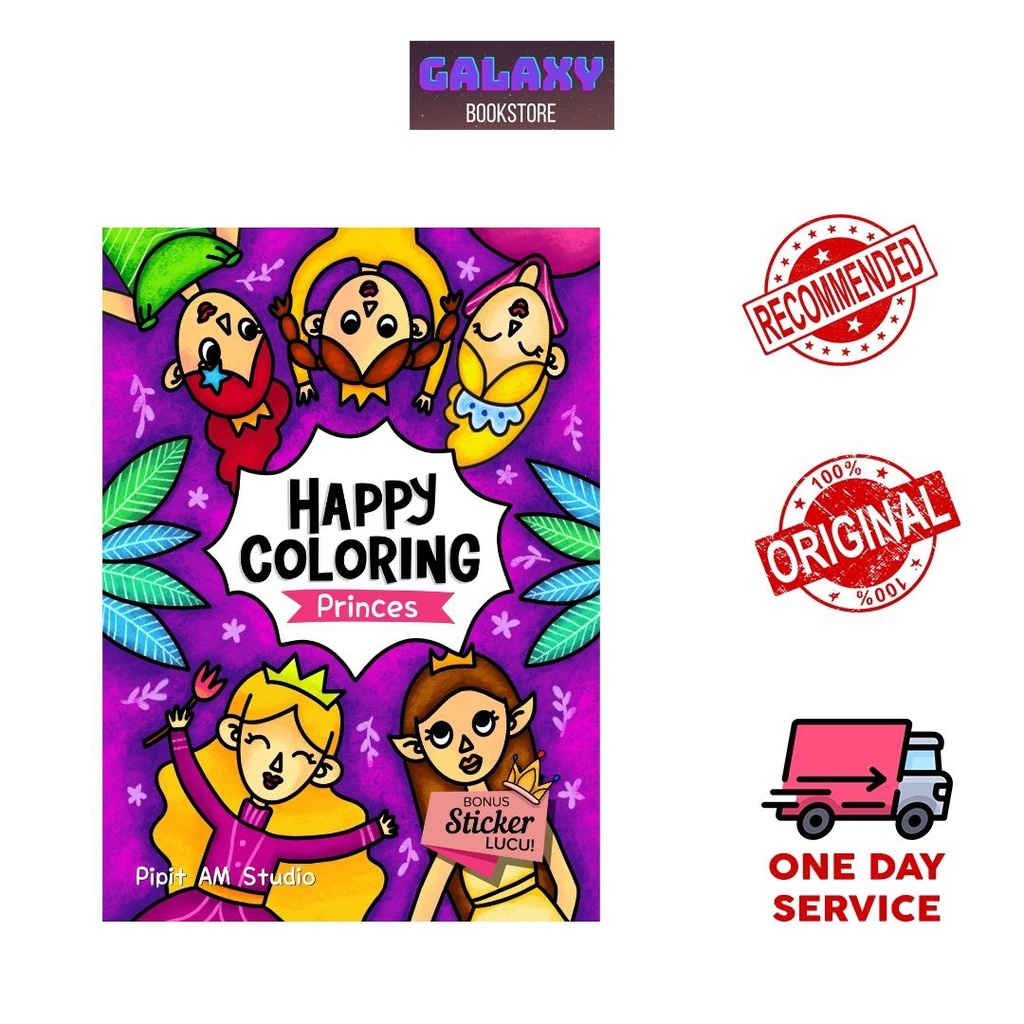 Jual BUKU ANAK : HAPPY COLORING: PRINCESS : BUKU MEWARNAI | Shopee ...