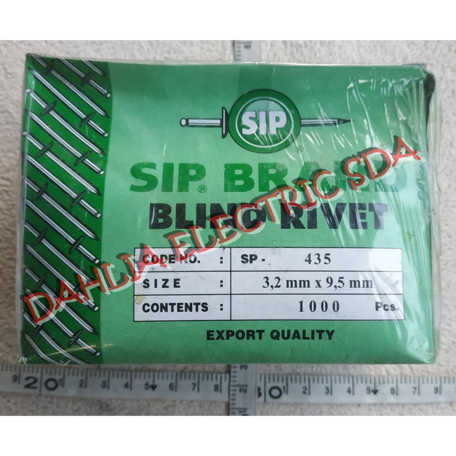 Jual PAKU RIVET SIP TYPE 435 HARGA 1 KOTAK (1000 PCS) | Shopee Indonesia
