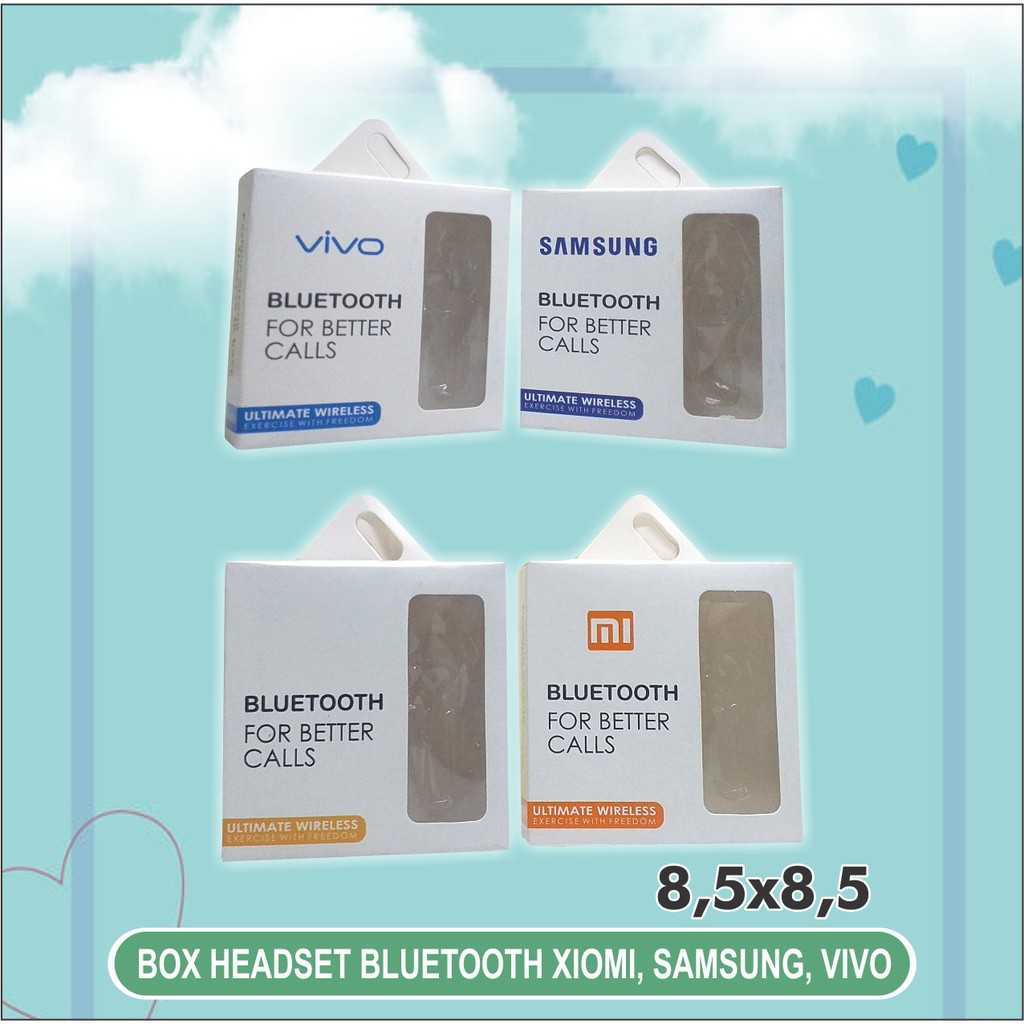 Jual BOX / DUS PACKING HANDSFREE / HEADSET WIRELESS BLUTOOTH BRANDED ...