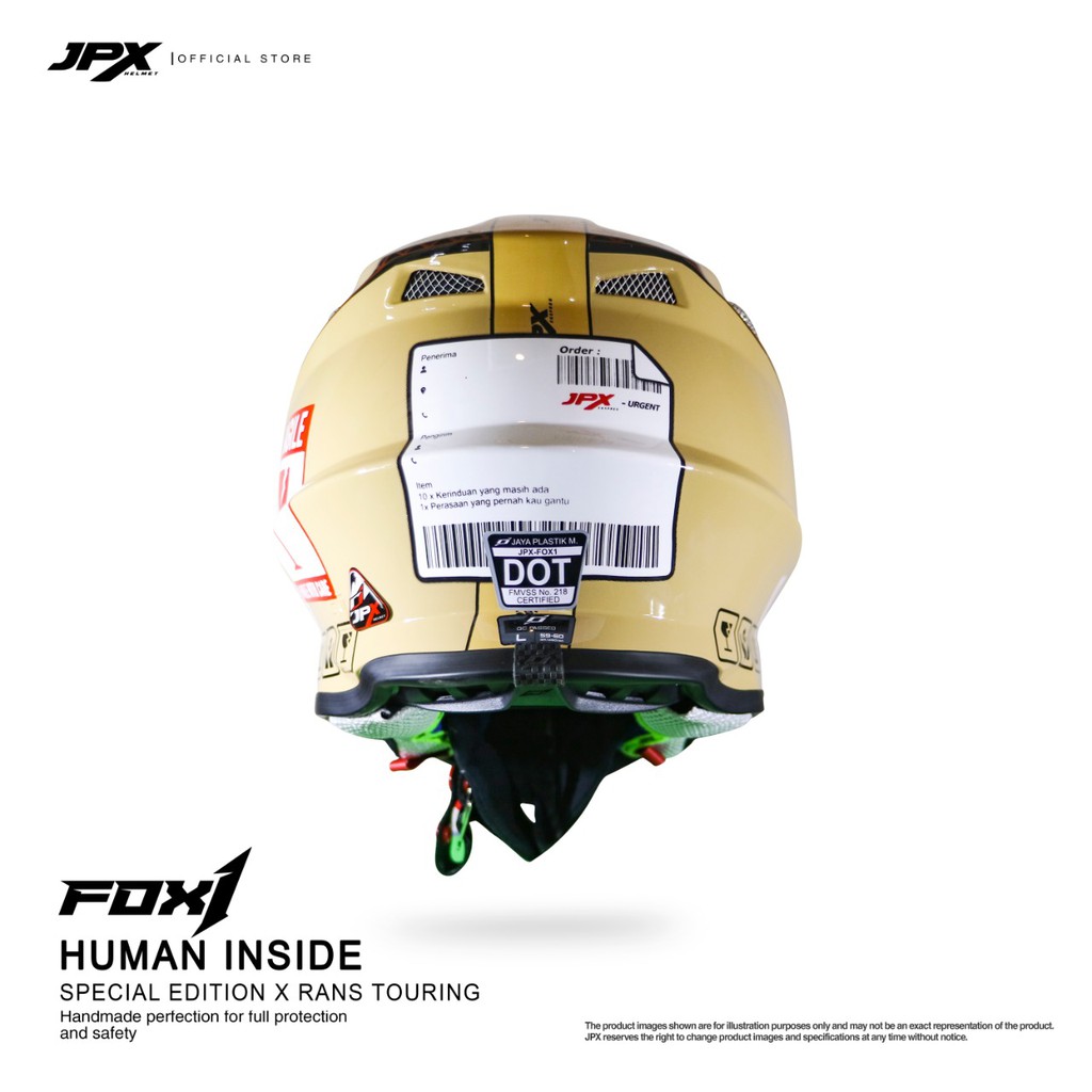 Jual Helm JPX Fox1 Cross Full Face Human Inside/ Rans Special Edition ...