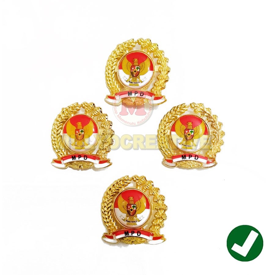 Jual Lencana Pin MPD Garuda Model Padi Dan Kapas Pin MPD Murah | Shopee ...