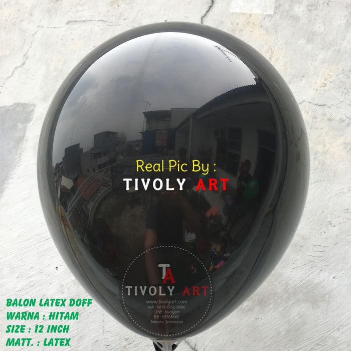 Jual Balon Latex Doff Hitam / Balon Doff Hitam / Balon Latex Hitam ...