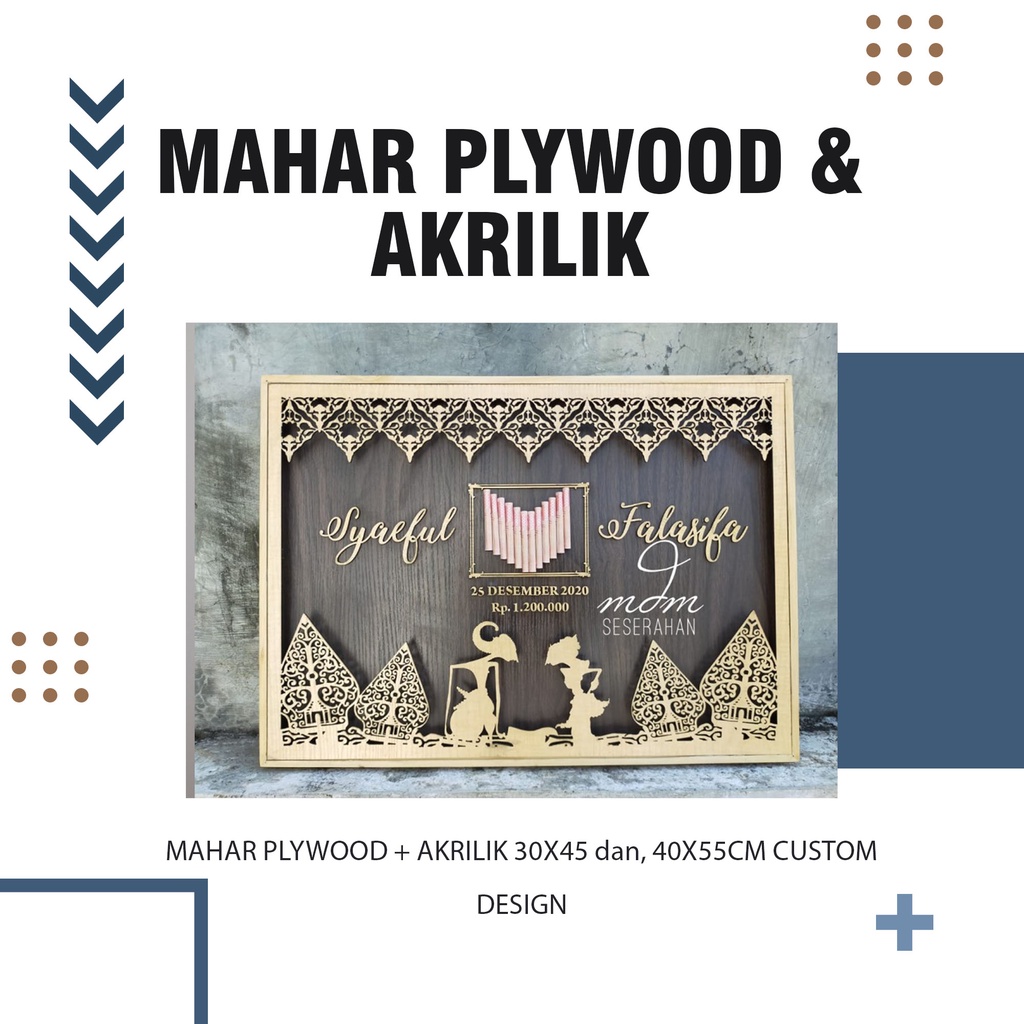 Jual Mahar Custom Laser Cut / Mahar Akrilik Laser Cutting / Mahar ...