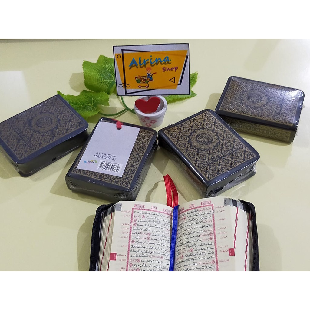Jual AL QURAN HAFALAN SAKU RESLETING KECIL (TSUMUN) SAHIFA WARNA Navy ...