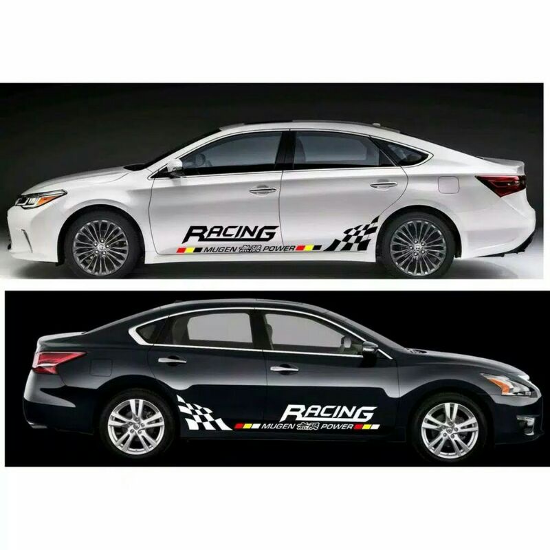 Jual Sticker Stripe Racing Mugen Power Stiker Mobil Honda Sedan