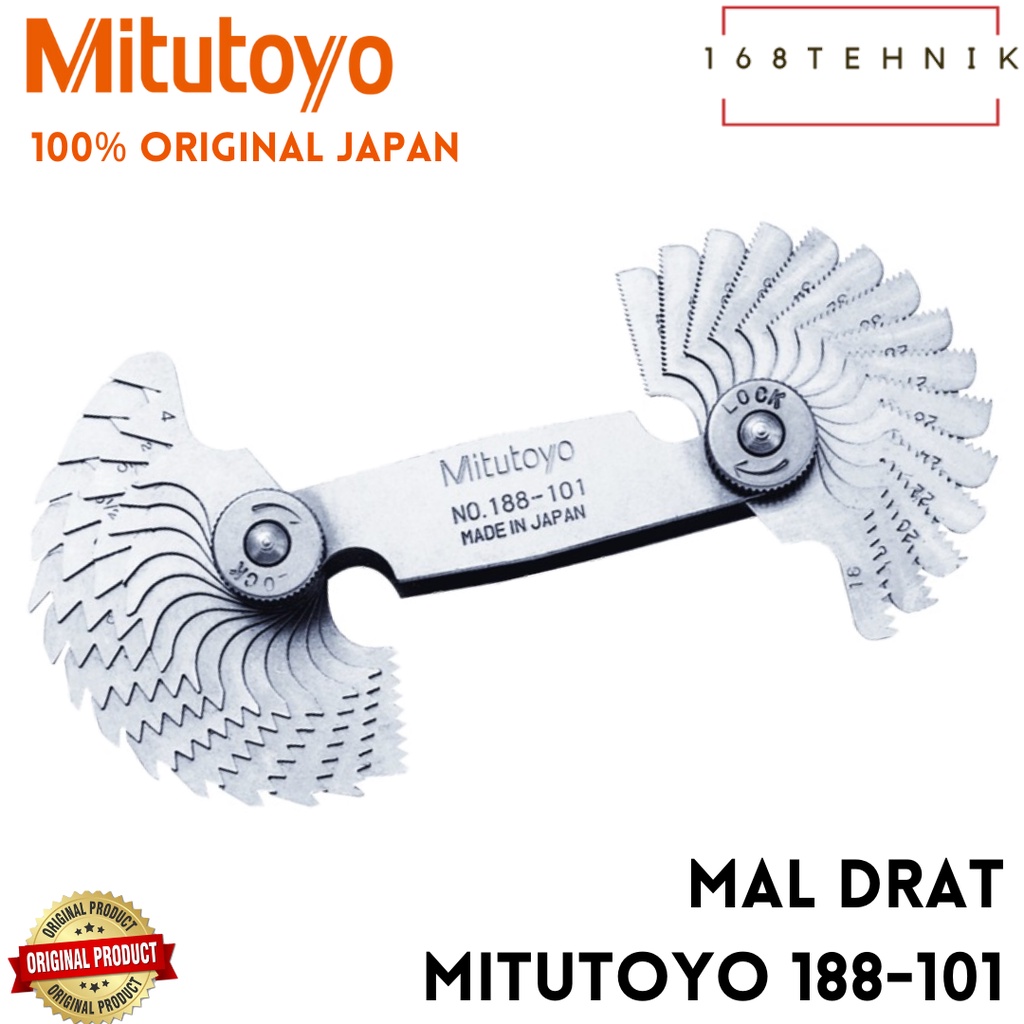 Mitutoyo Metric Screw Pitch Gage 0.4 - 7mm 188-121 - View #5