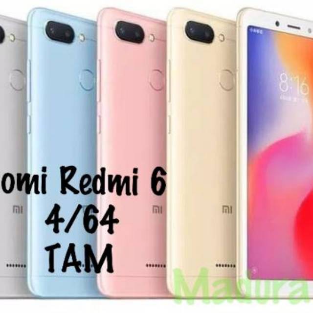 Jual Xiaomi Redmi 6 RAM 4GB ROM 64GB ORIGINAL GARANSI RESMI TAM ...