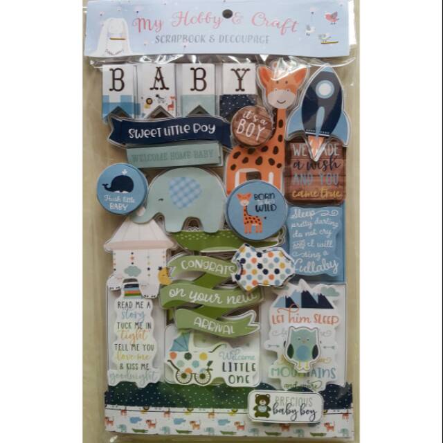 Jual Sticker Scrapbook 3d 