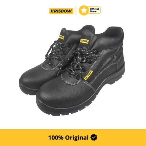 Jual Krisbow Ukuran 40 Argon Sepatu Pengaman 6 Inci Hitam Safety