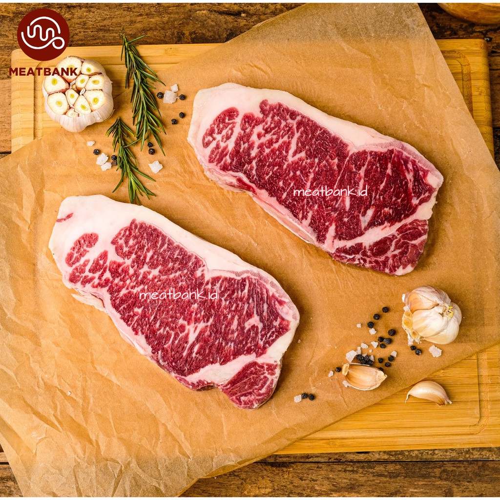 Jual MEATBANK US Prime Sirloin - Daging Sapi Beef Angus Striploin Wagyu ...