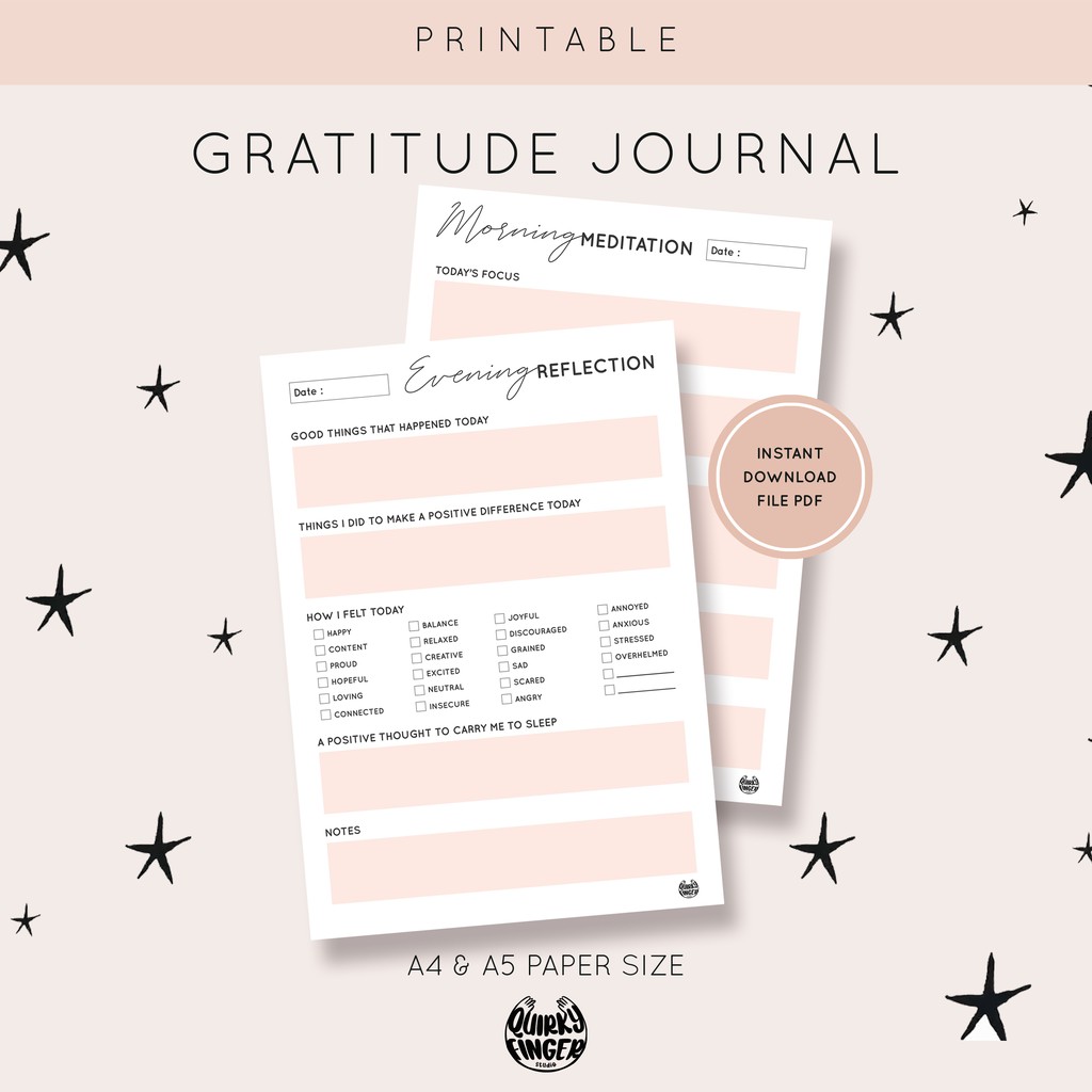 Jual Gratitude Journal Planner Minimalist | Shopee Indonesia