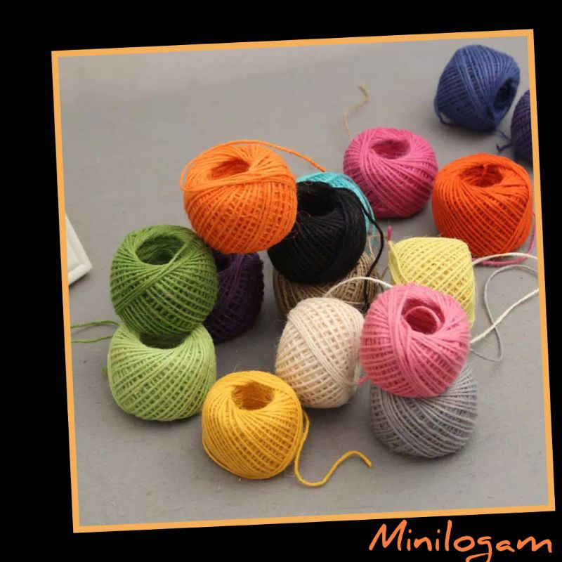 Jual Tali rami/goni bahan utk craft ,kotak kado,hampers, kerajinan ...