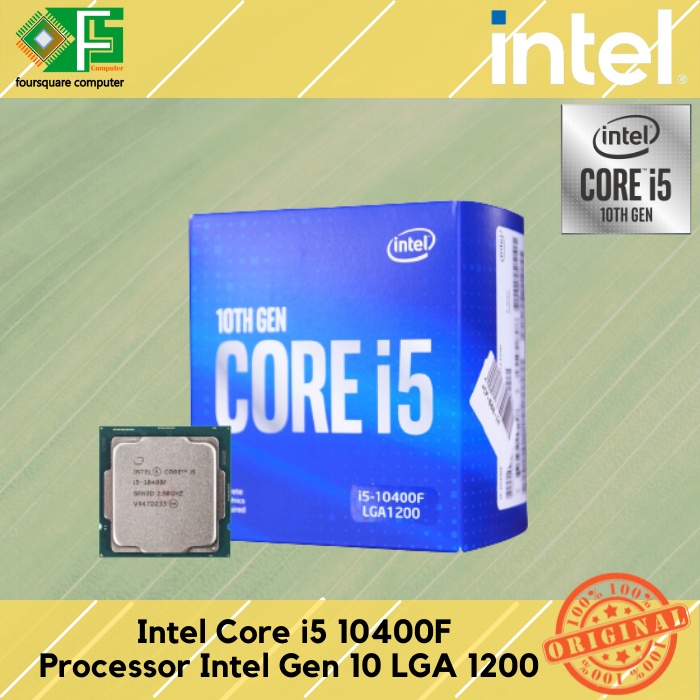 Jual Intel Core i5 10400F Box Resmi | Processor Intel Generasi 10 Comet ...