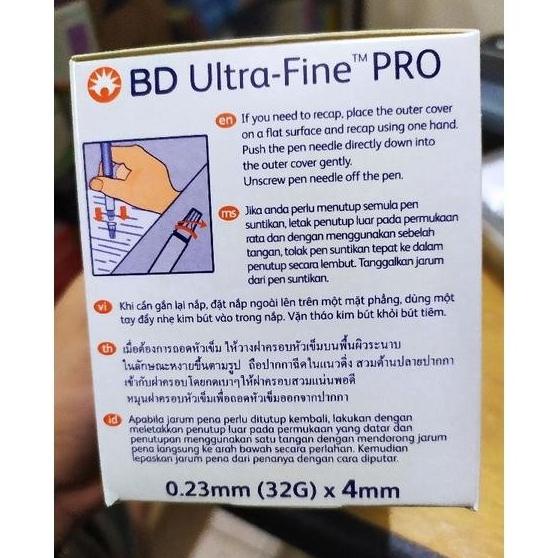 Jual Bd Ultra Fine Pro Pen Needles Jarum Insulin G X Mm Shopee Indonesia